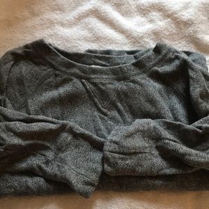 J. Crew gray sweatshirt 3/4 length